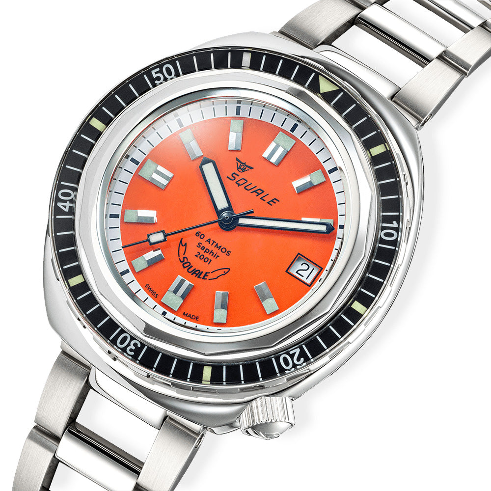 Squale 2001BKOR.AC Reverse Orange