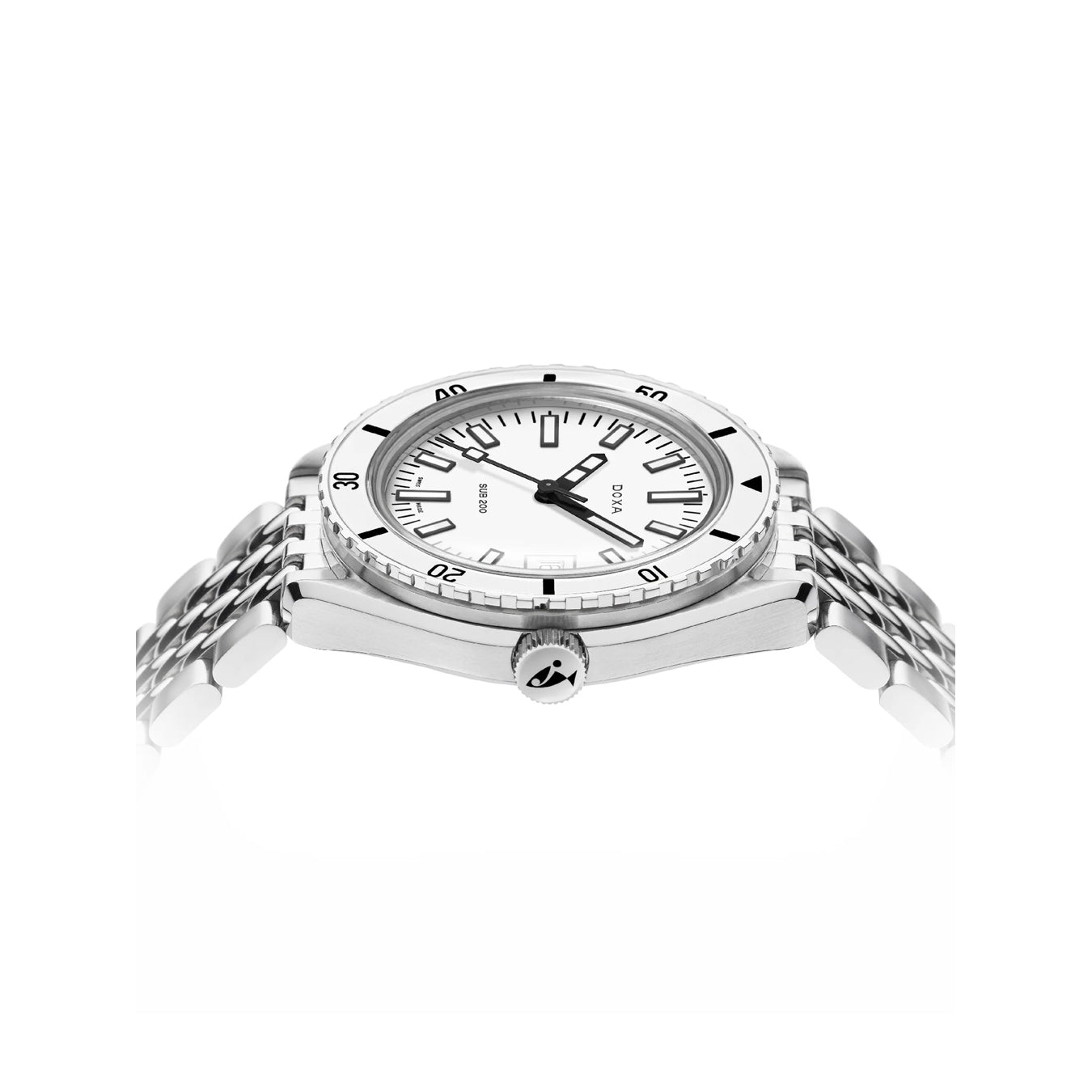 DOXA Sub 200 Whitepearl 799.10.011.10 on Bracelet