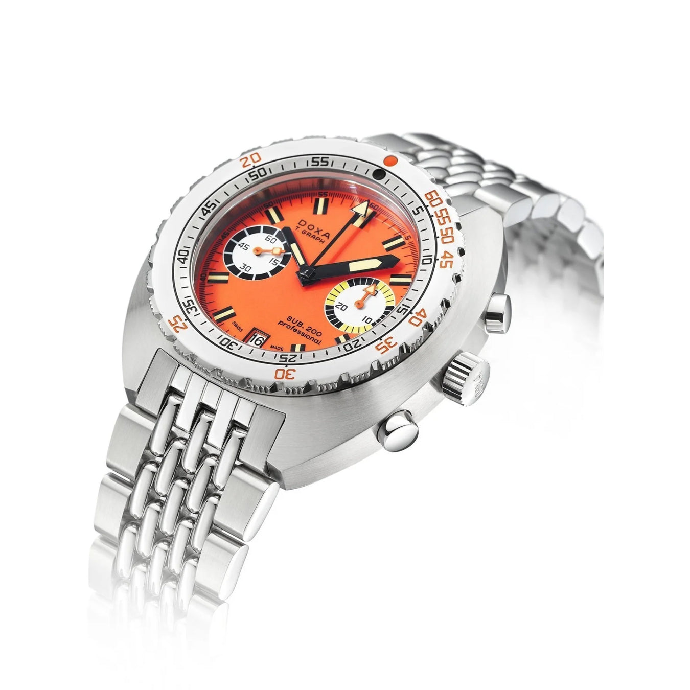 DOXA Sub 200 T.Graph Professional 805.10.351.10 on bracelet