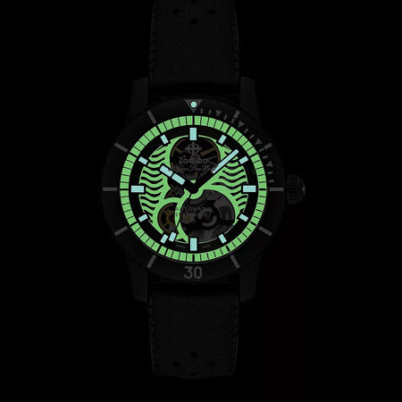 Zodiac ZO9318 Super Sea Wolf Skeleton Night Diver