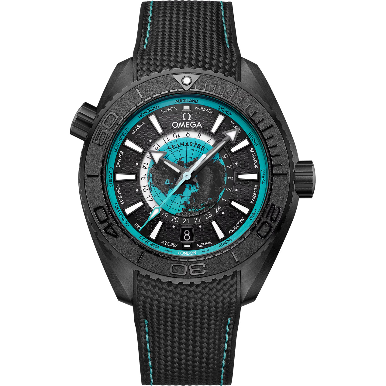 Omega 215.92.46.22.01.006 Seamaster Planet Ocean 600M Worldtimer