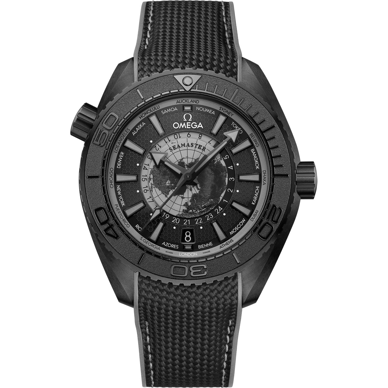 Omega 215.92.46.22.01.007 Seamaster Planet Ocean 600M Worldtimer
