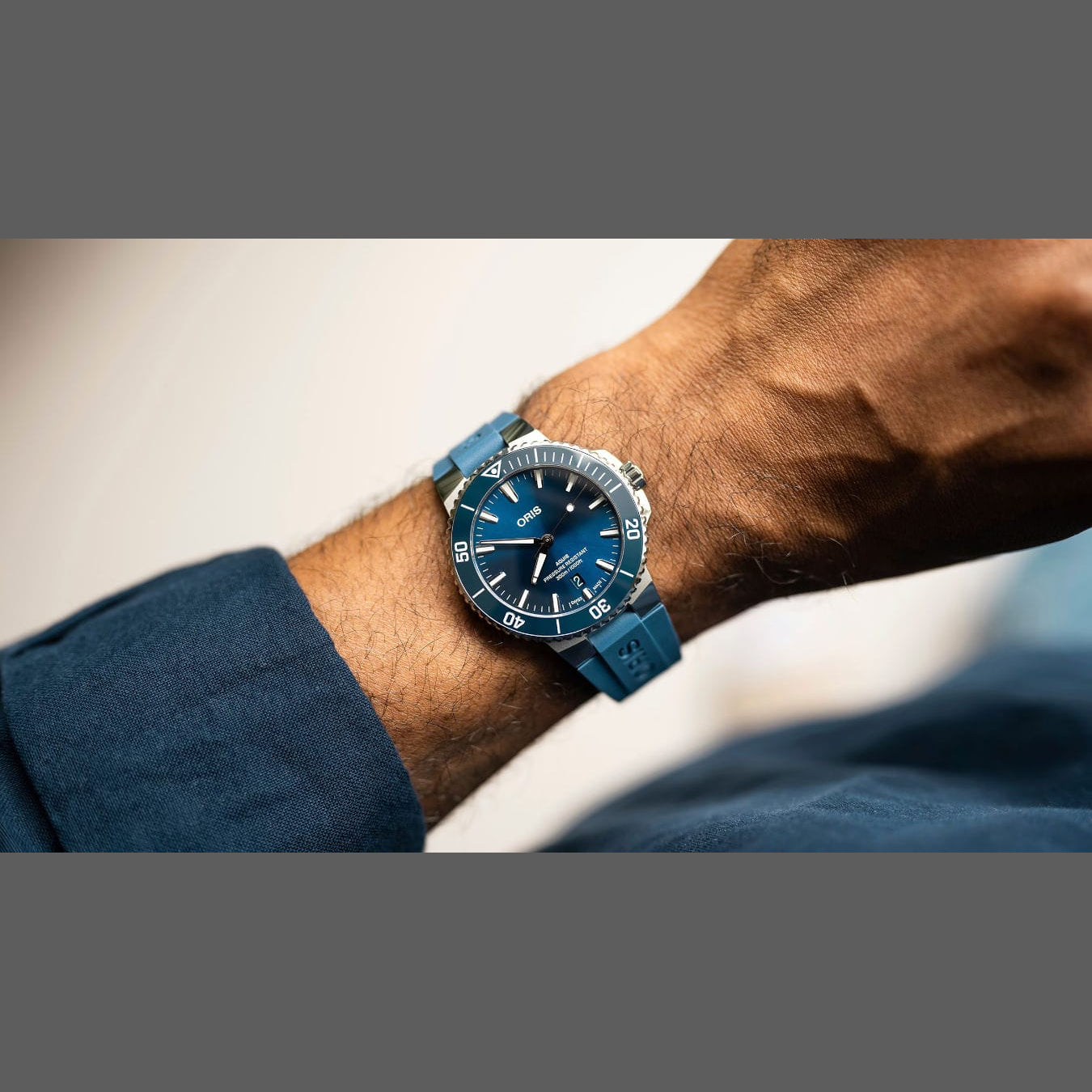 Oris 01 733 7787 4135-07 4 22 35Fc Aquis Date