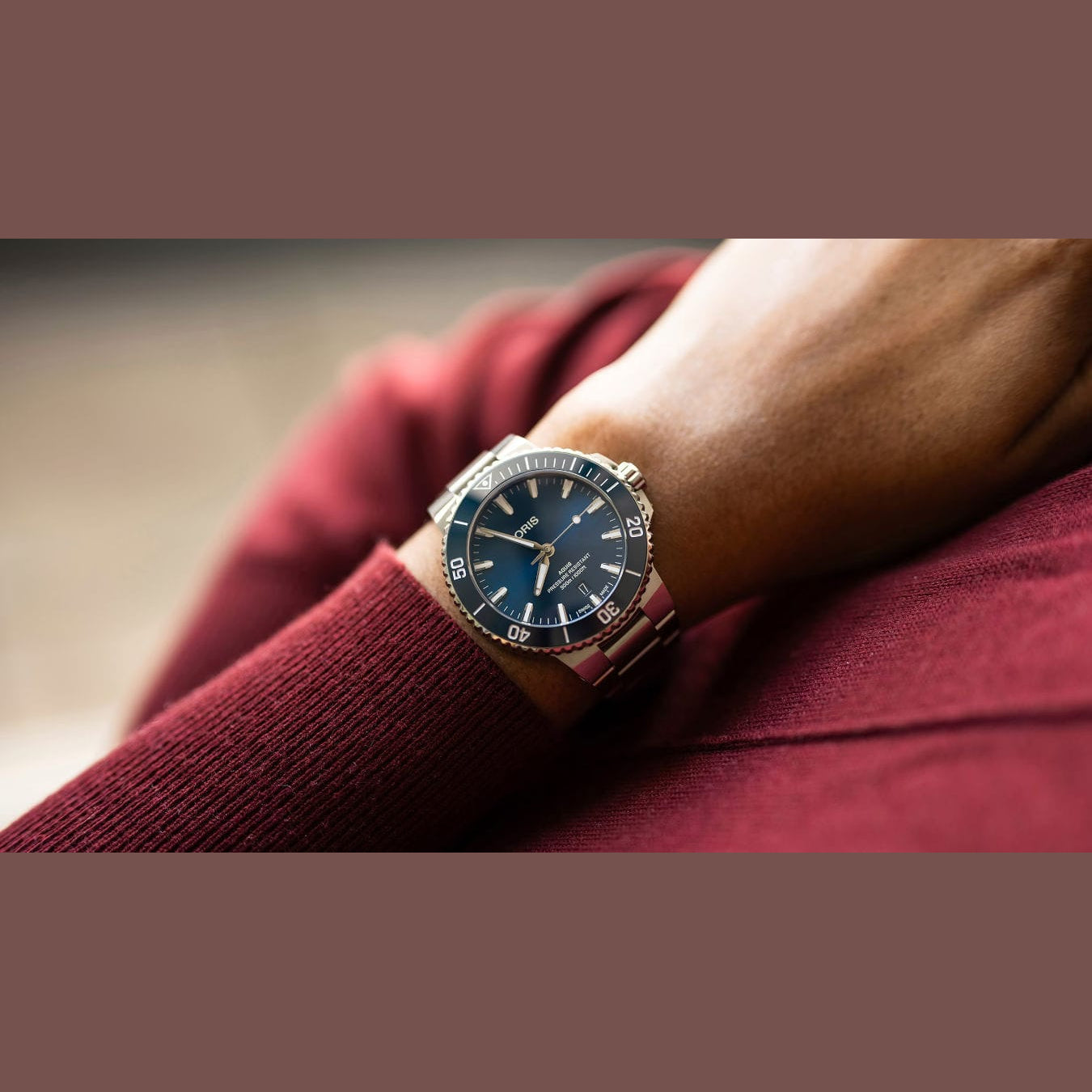 Oris 01 733 7787 4135-07 8 22 04Peb Aquis Date