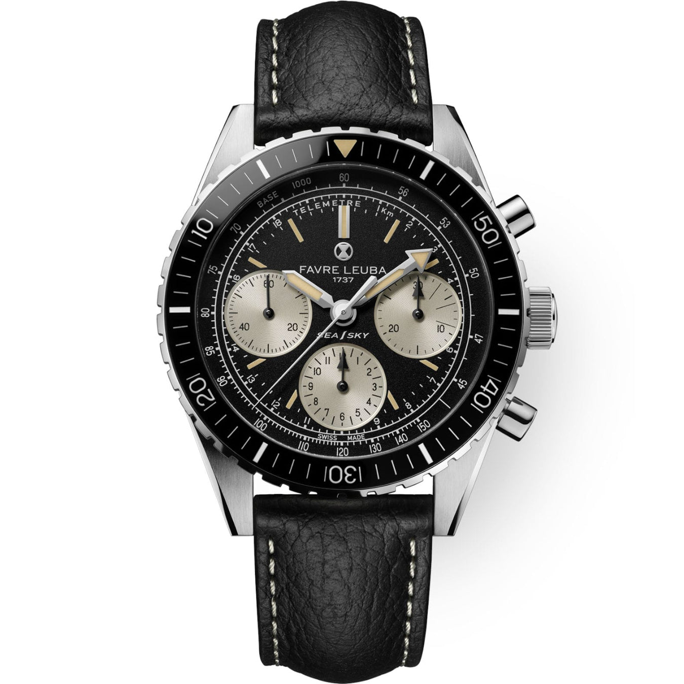 Favre Leuba 00.20212.112.01.101 Sea Sky Revival Black Dial on Strap