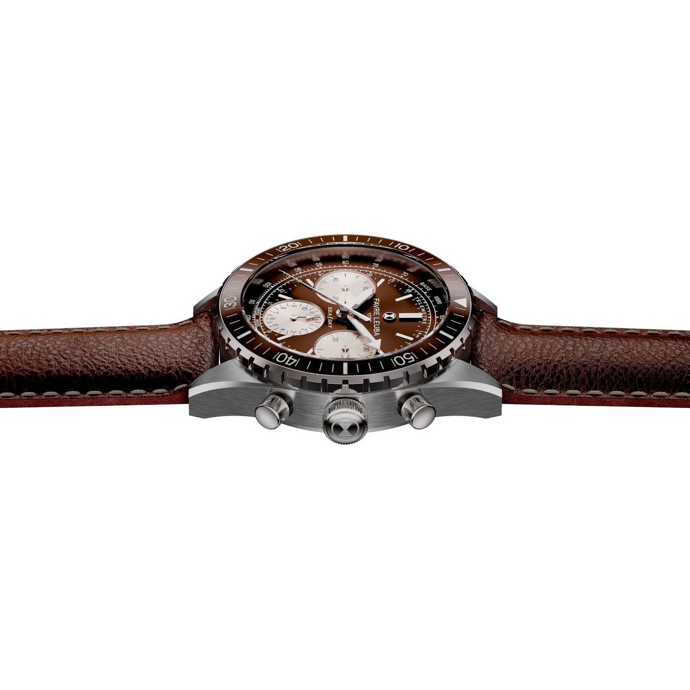Favre Leuba 00.20212.112.05.105 Sea Sky Revival Brown Dial on Strap