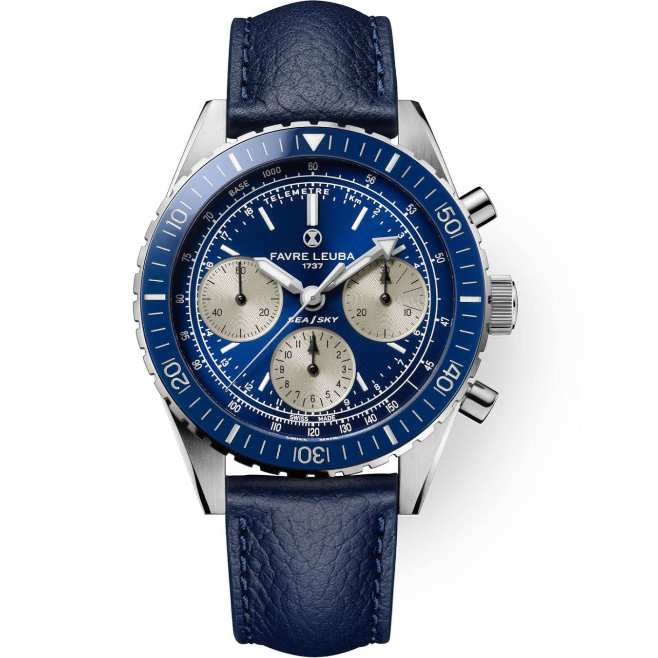 Favre Leuba 00.20212.112.02.102 Sea Sky Revival Blue Dial on Strap