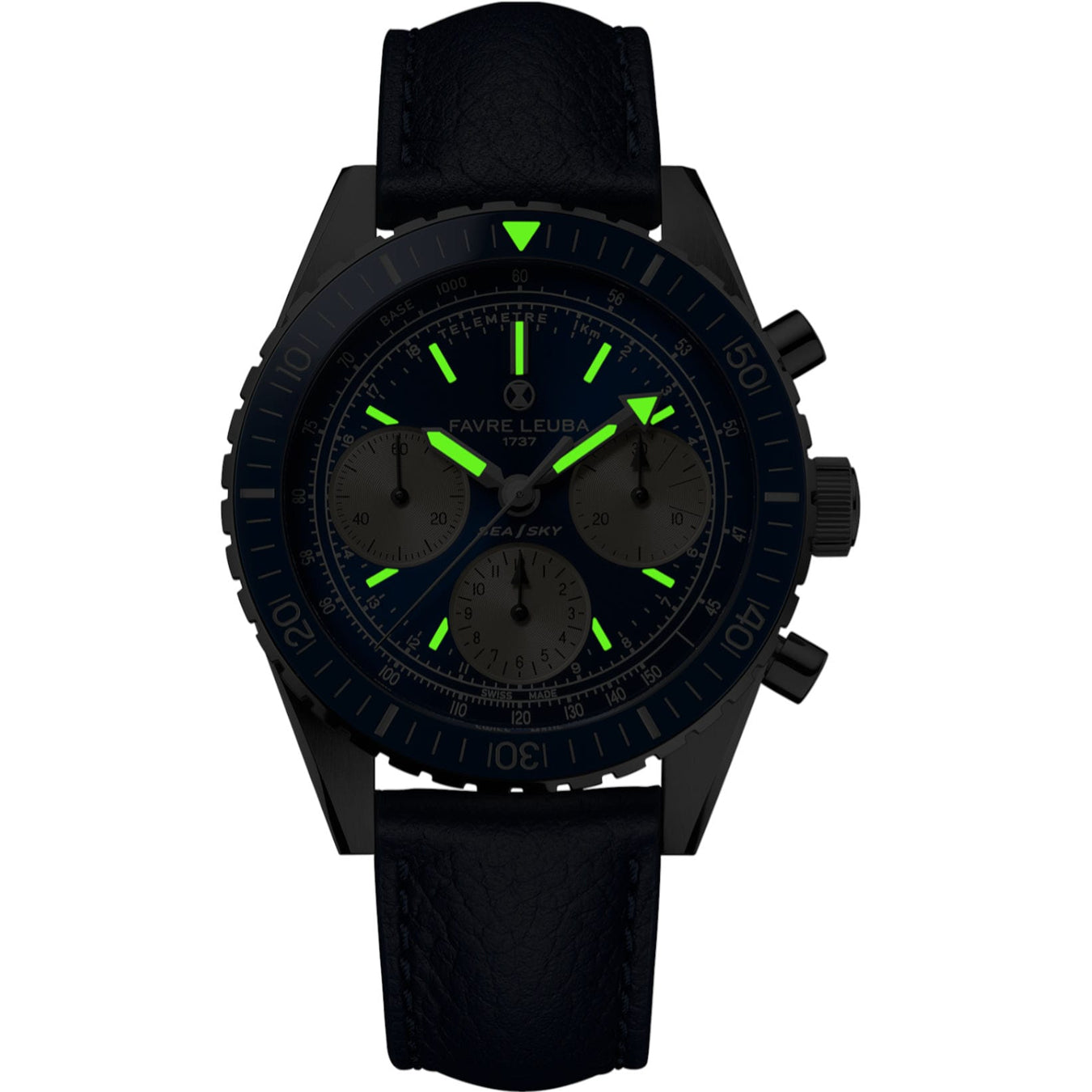 Favre Leuba 00.20212.112.02.102 Sea Sky Revival Blue Dial on Strap