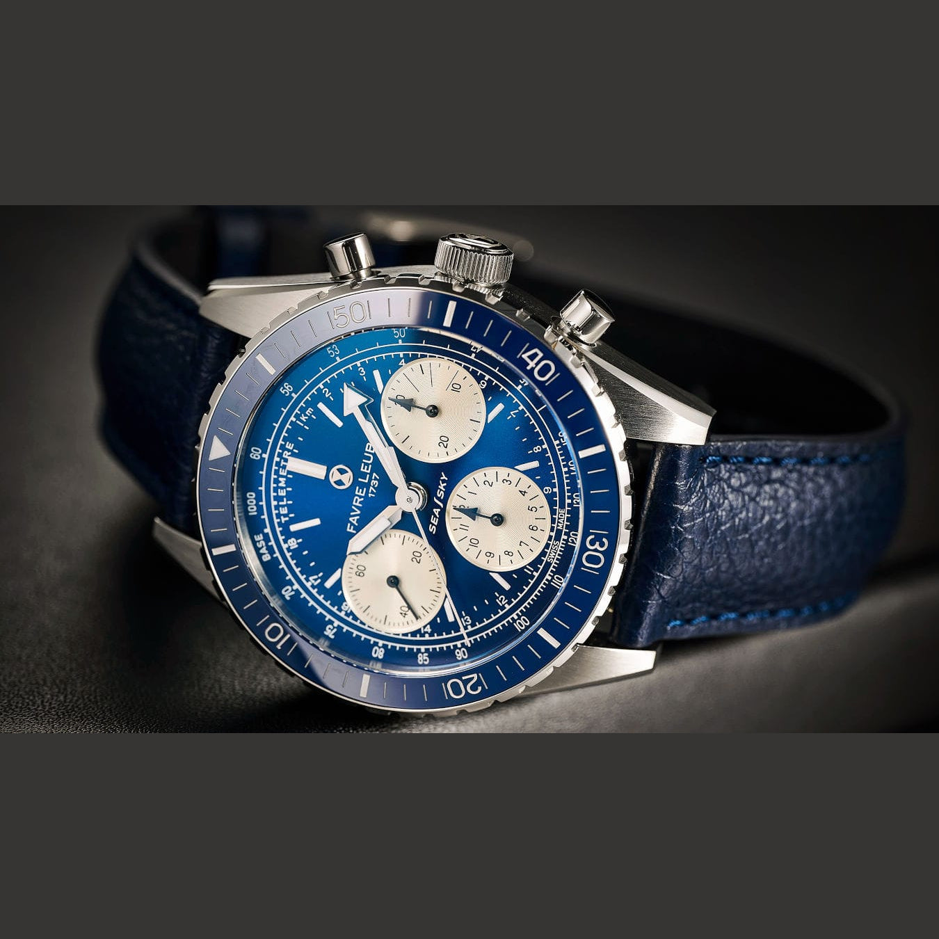 Favre Leuba 00.20212.112.02.102 Sea Sky Revival Blue Dial on Strap