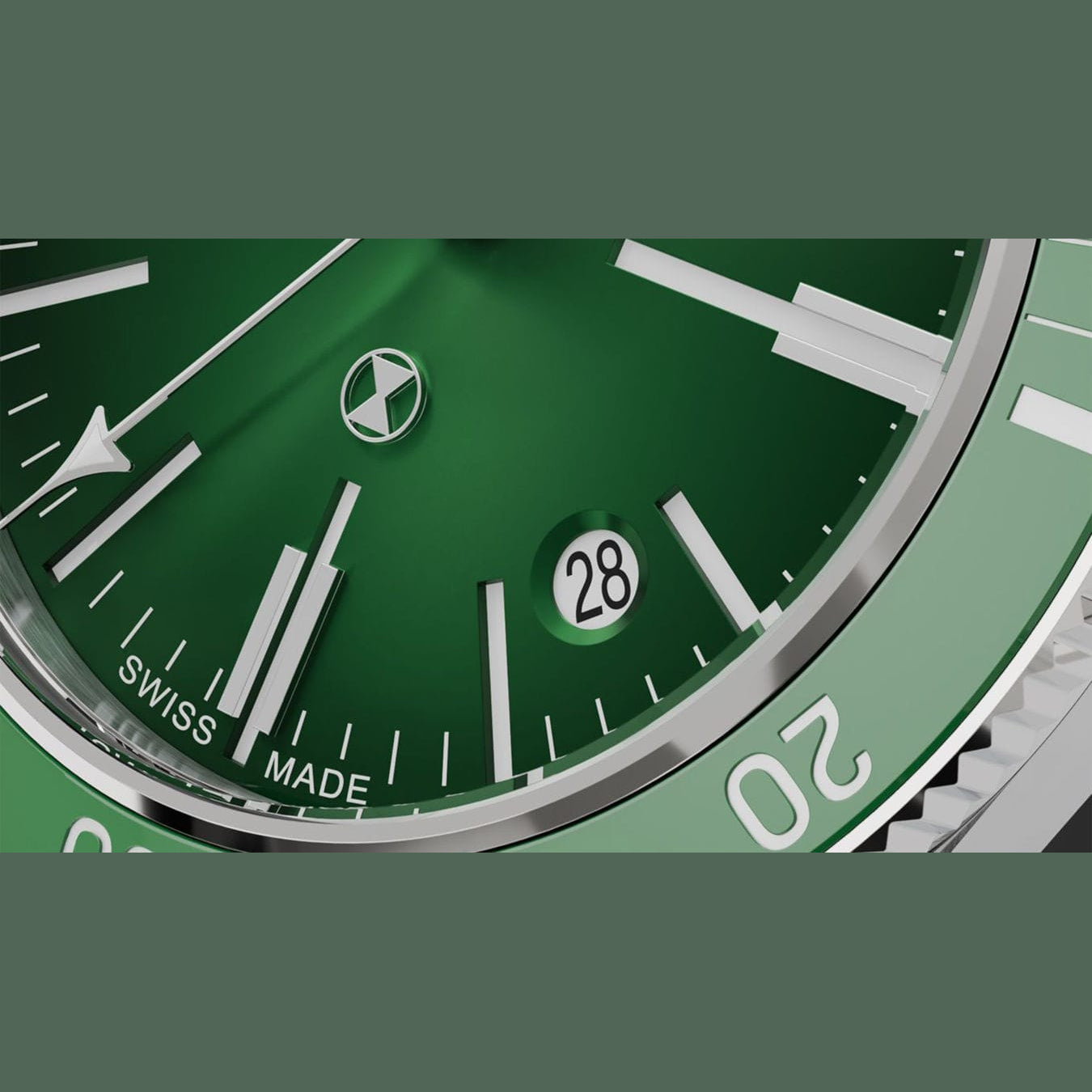 Favre Leuba 00.20308.101.03.200 Deep Raider Renaissance Green Dial on Bracelet