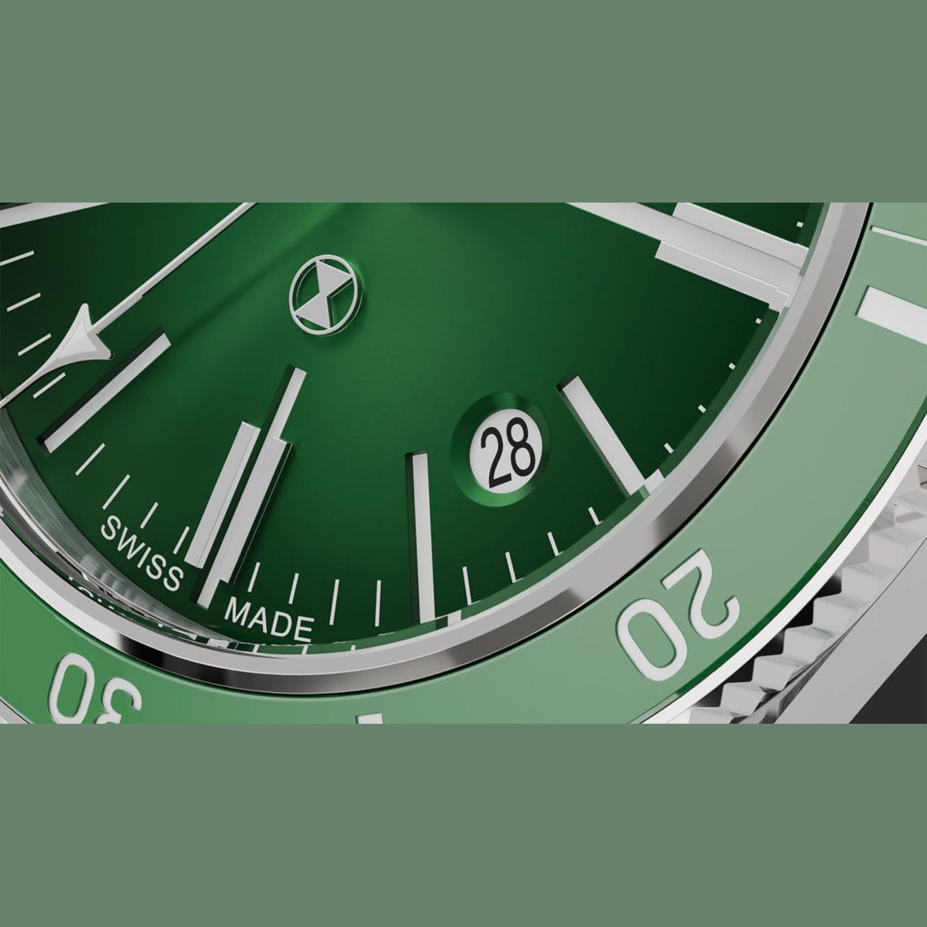 Favre Leuba 00.20308.101.03.303 Deep Raider Renaissance Green Dial on Strap