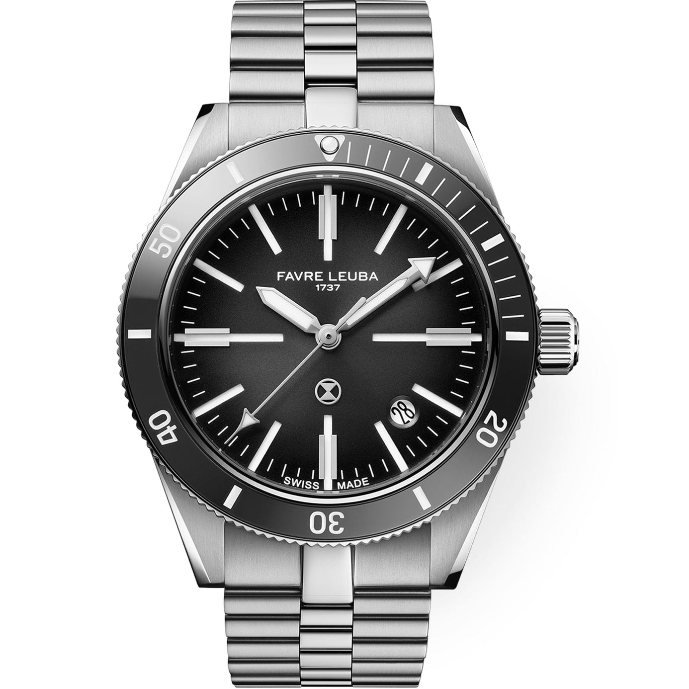Favre Leuba 00.20308.101.06.200 Deep Raider Renaissance Grey Dial on Bracelet