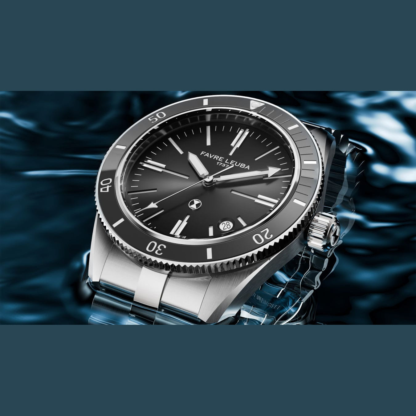 Favre Leuba 00.20308.101.06.200 Deep Raider Renaissance Grey Dial on Bracelet