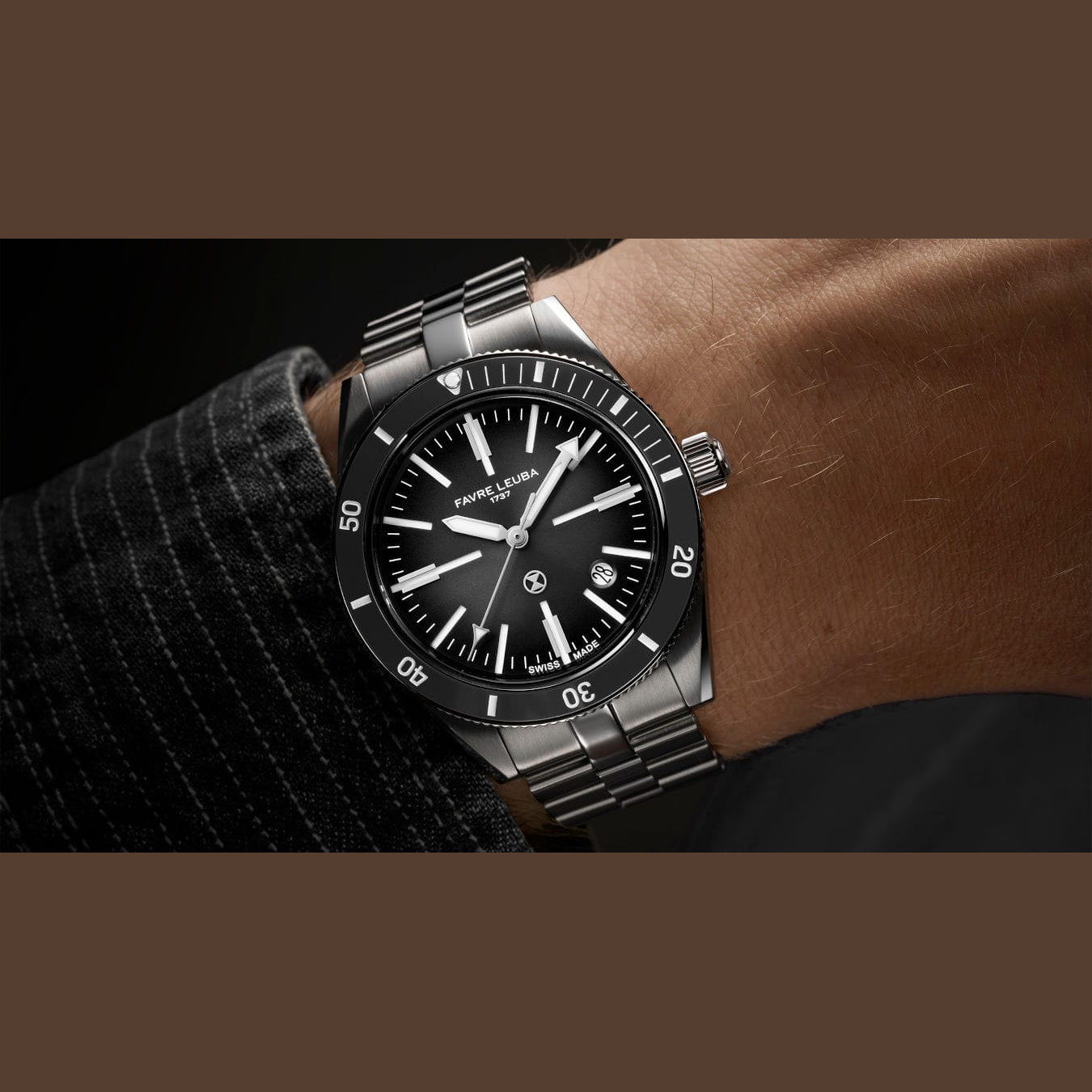 Favre Leuba 00.20308.101.06.200 Deep Raider Renaissance Grey Dial on Bracelet