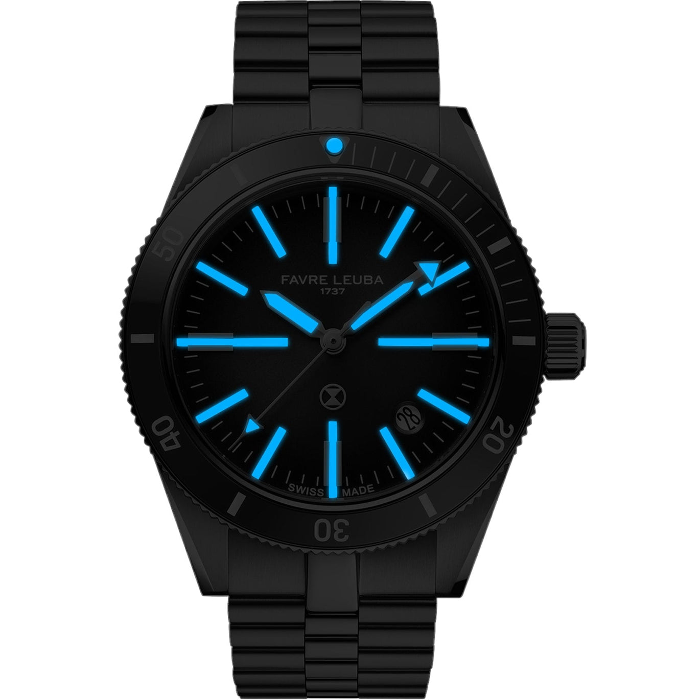 Favre Leuba 00.20308.101.06.200 Deep Raider Renaissance Grey Dial on Bracelet
