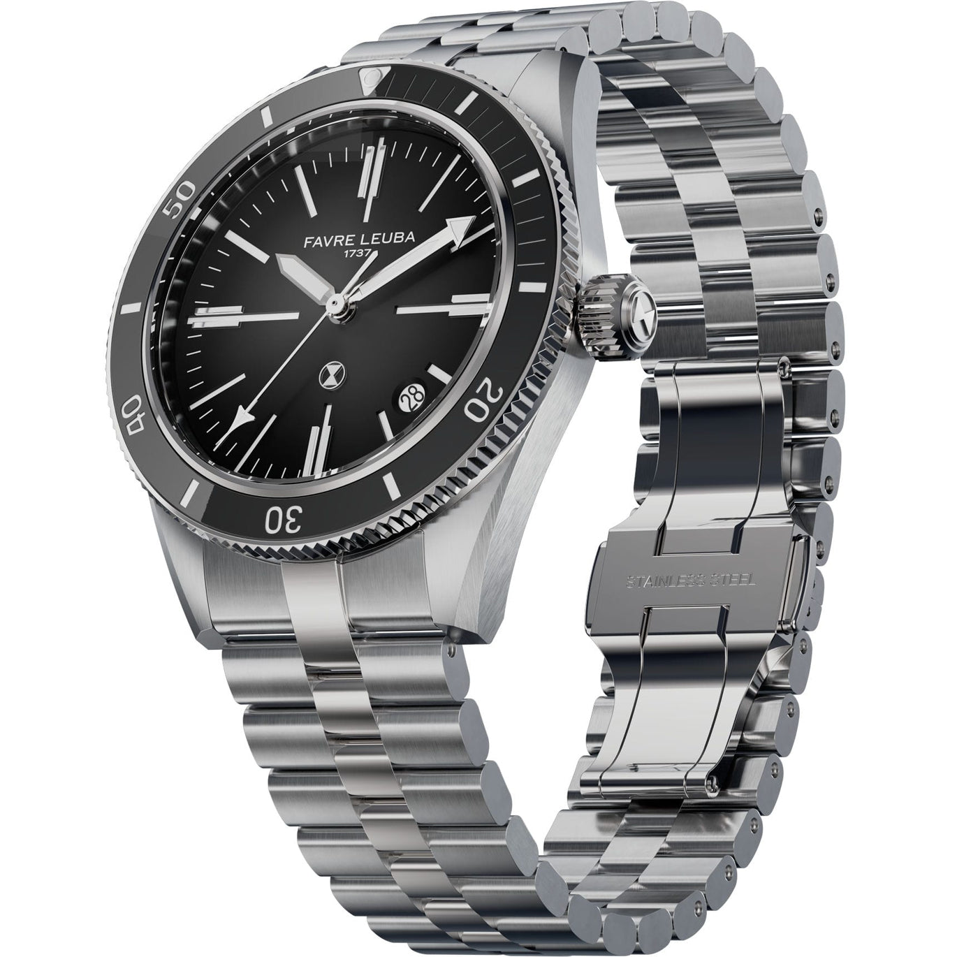 Favre Leuba 00.20308.101.06.200 Deep Raider Renaissance Grey Dial on Bracelet