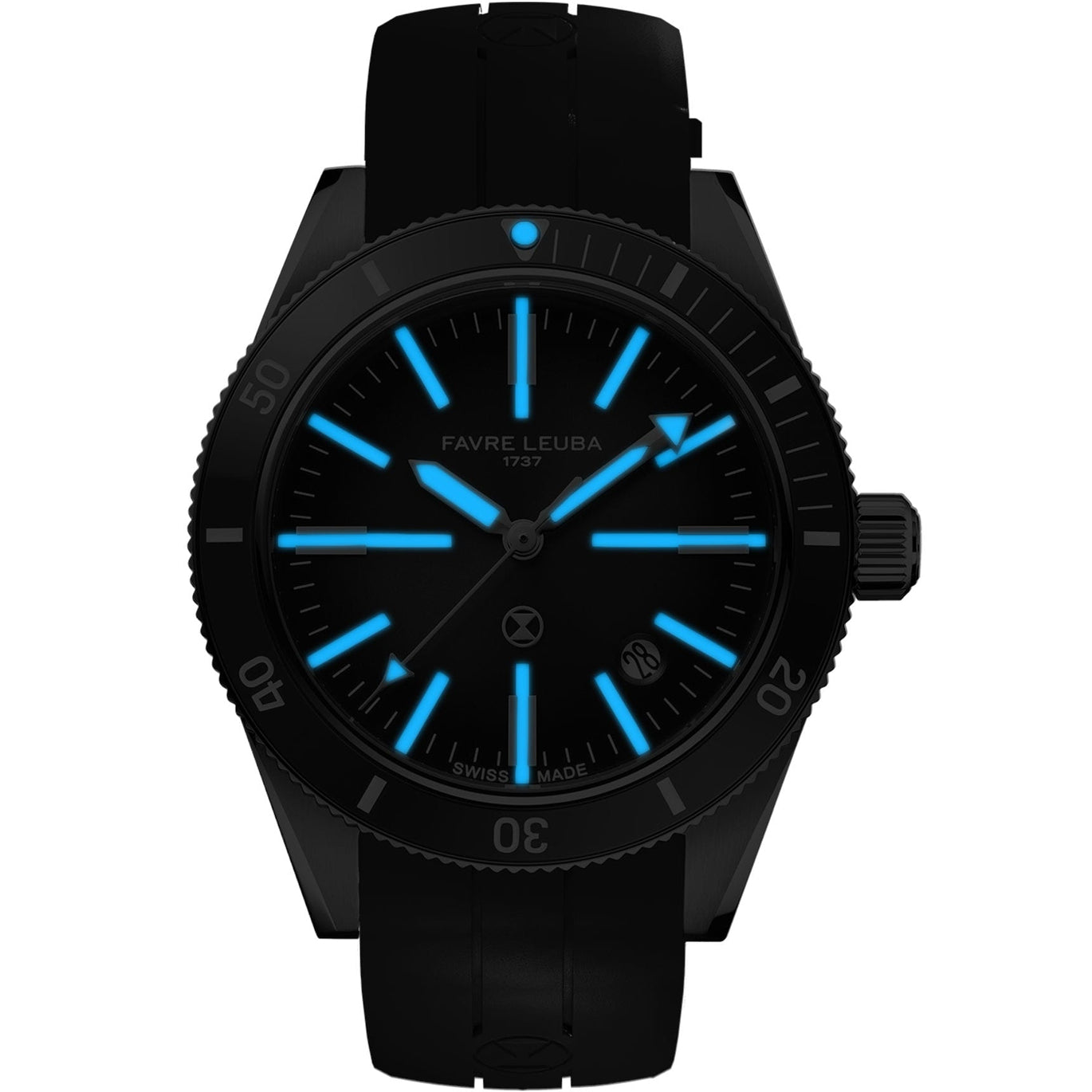 Favre Leuba 00.20308.101.06.301 Deep Raider Renaissance Grey Dial on Strap
