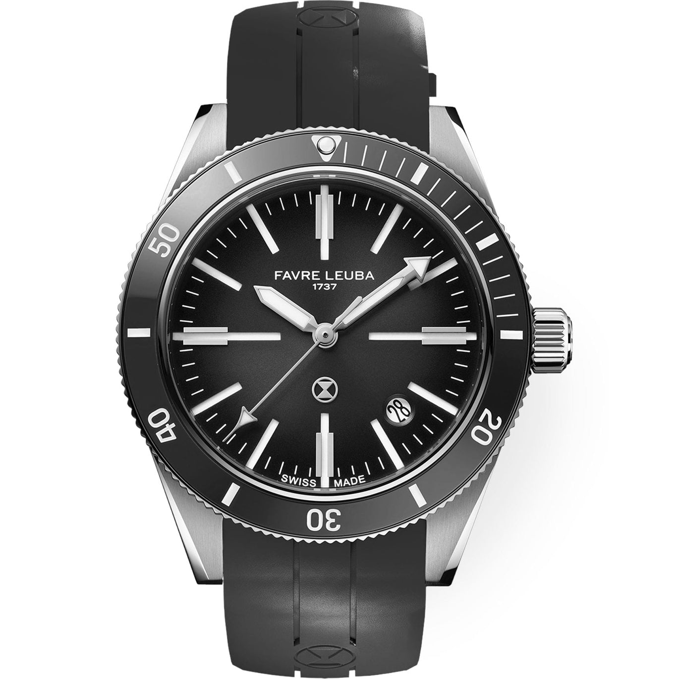 Favre Leuba 00.20308.101.06.301 Deep Raider Renaissance Grey Dial on Strap