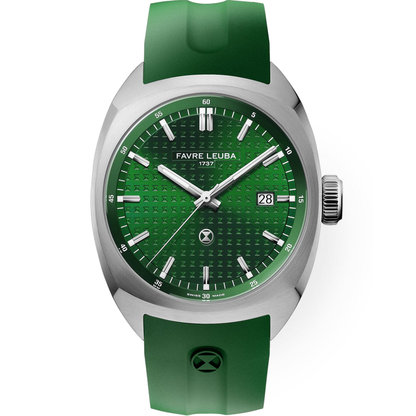 Favre Leuba 00.20102.102.03.303 Chief Date Green Dial on Strap