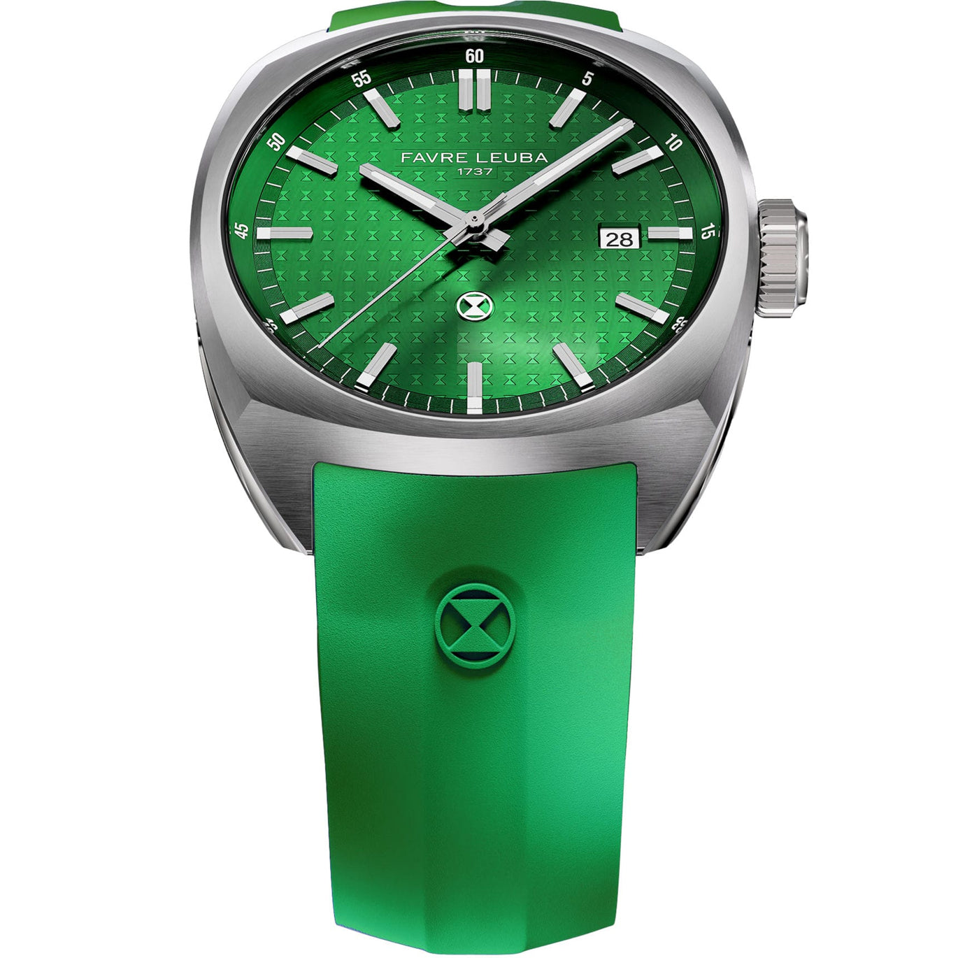 Favre Leuba 00.20102.102.03.303 Chief Date Green Dial on Strap