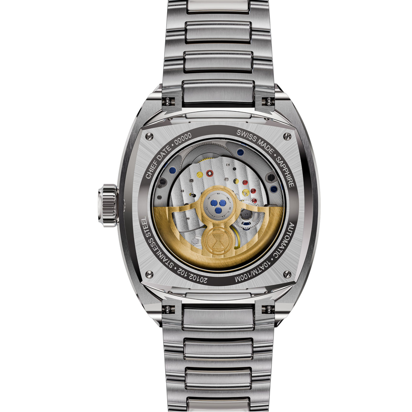 Favre Leuba 00.20102.102.01.200 Chief Date Black Dial on Bracelet
