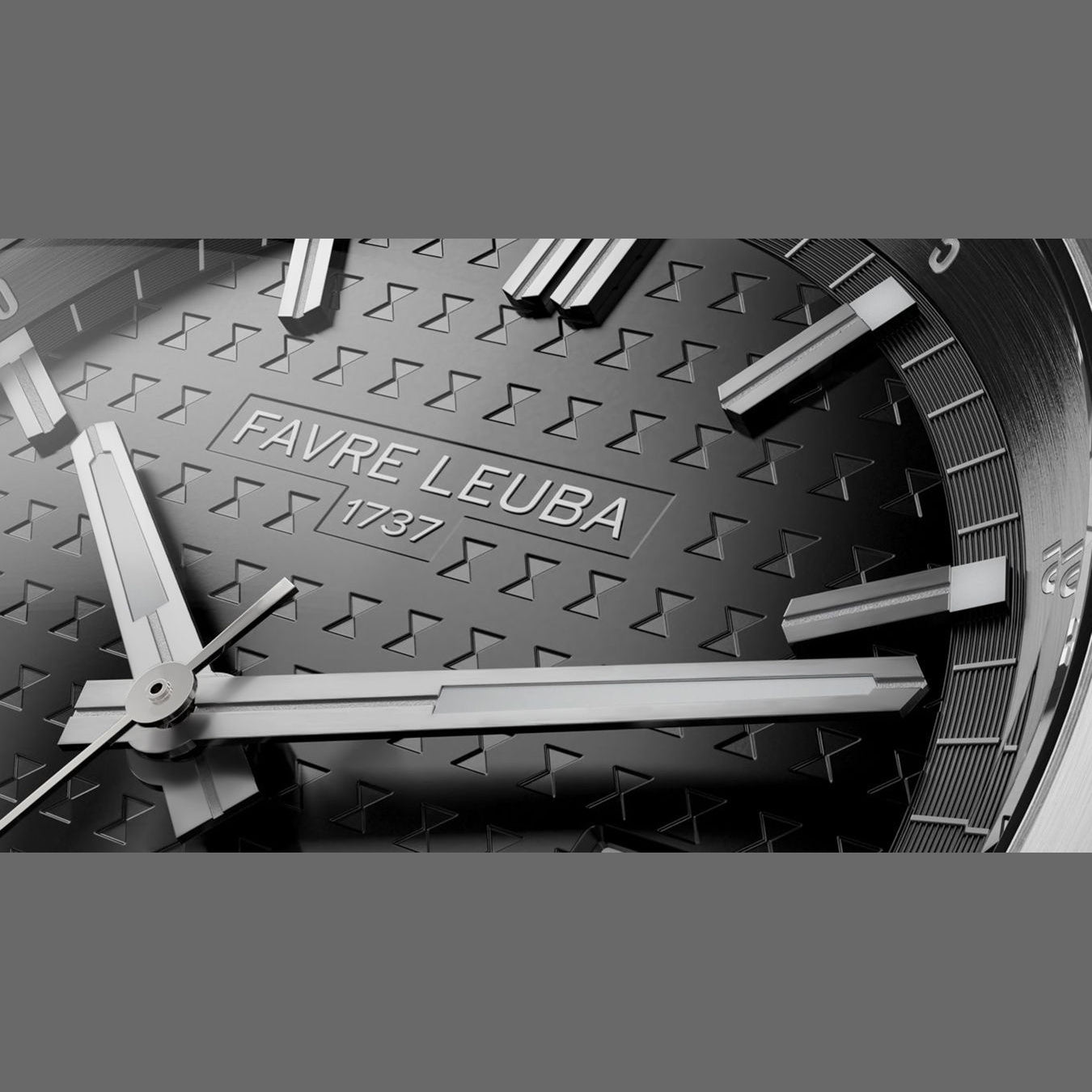 Favre Leuba 00.20102.102.01.200 Chief Date Black Dial on Bracelet