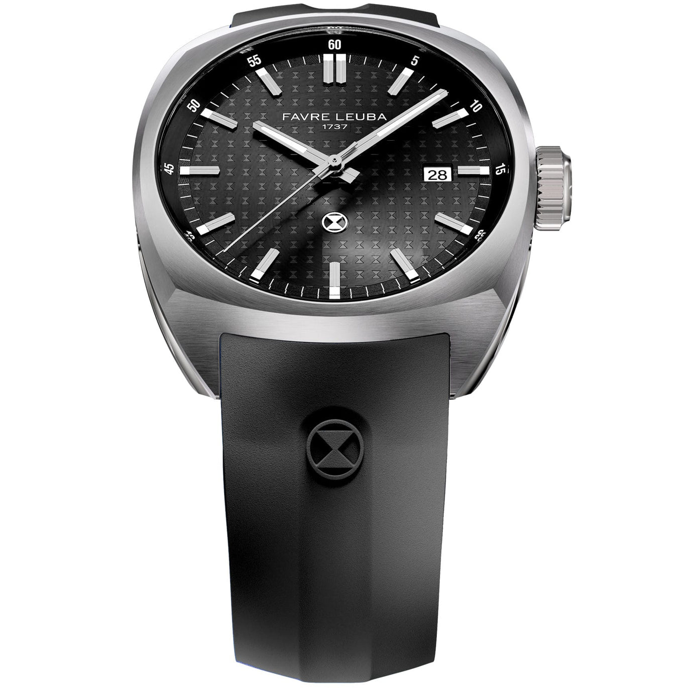Favre Leuba 00.20102.102.01.301 Chief Date Black Dial on Strap