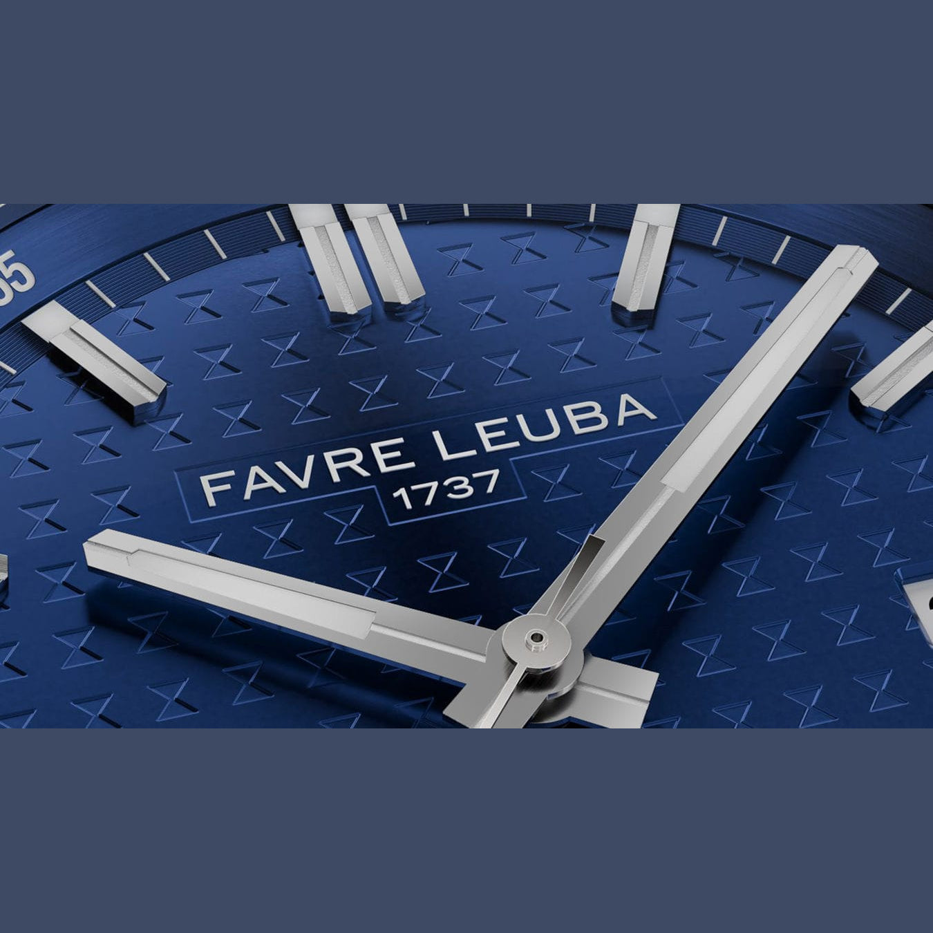 Favre Leuba 00.20102.102.02.200 Chief Date Blue Dial on Bracelet