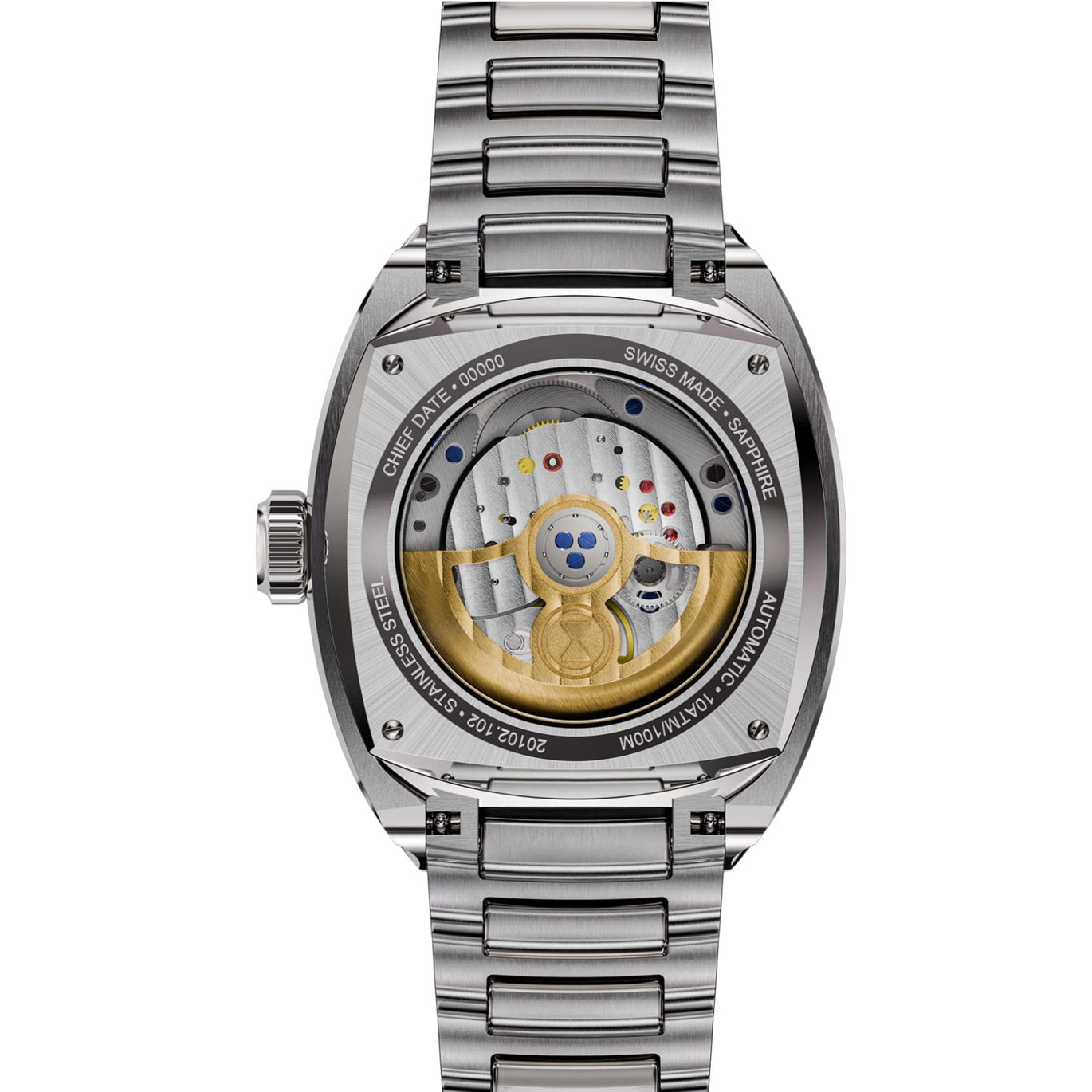 Favre Leuba 00.20102.102.02.200 Chief Date Blue Dial on Bracelet