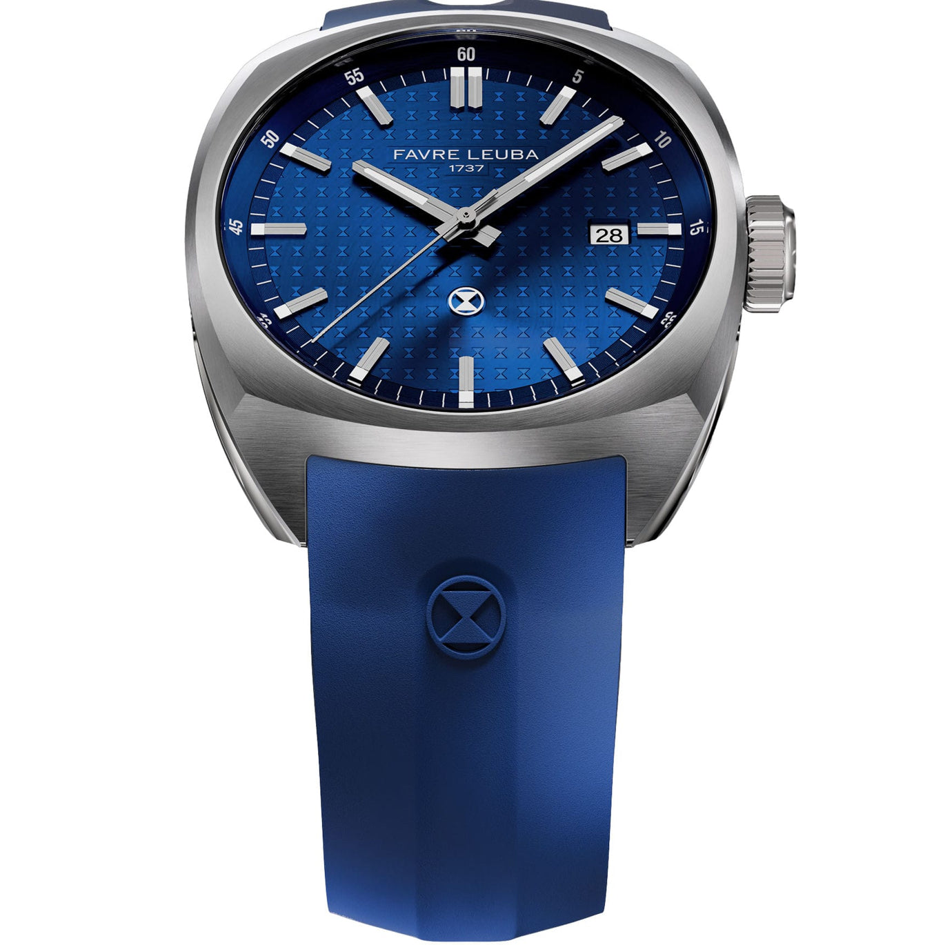 Favre Leuba 00.20102.102.02.302 Chief Date Blue Dial on Strap