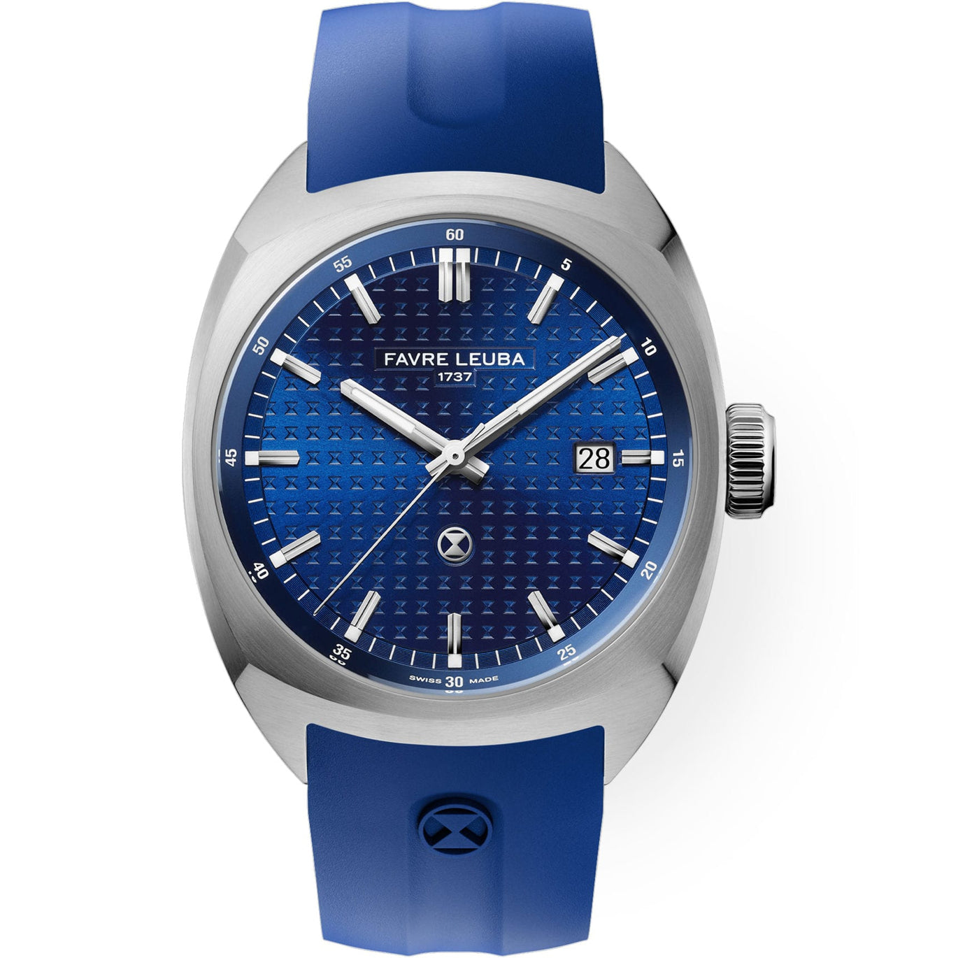 Favre Leuba 00.20102.102.02.302 Chief Date Blue Dial on Strap