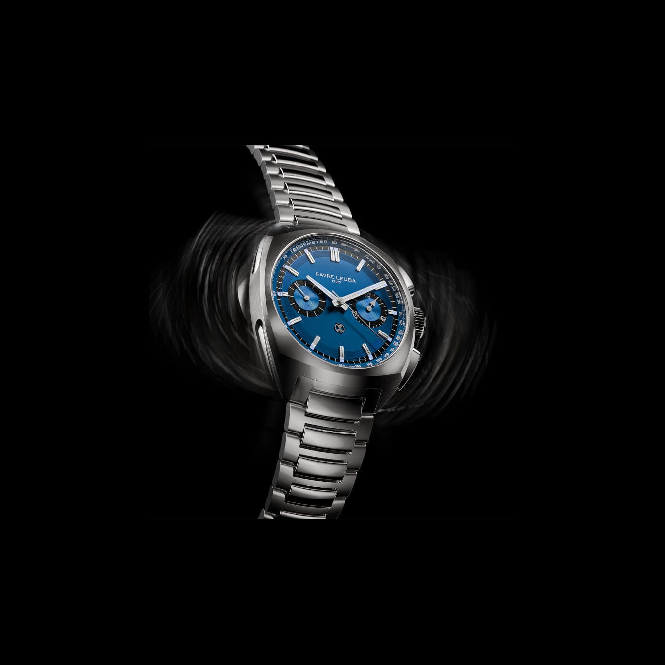 Favre Leuba 00.20101.113.02.200 Chief Chronograph Blue Dial on Bracelet