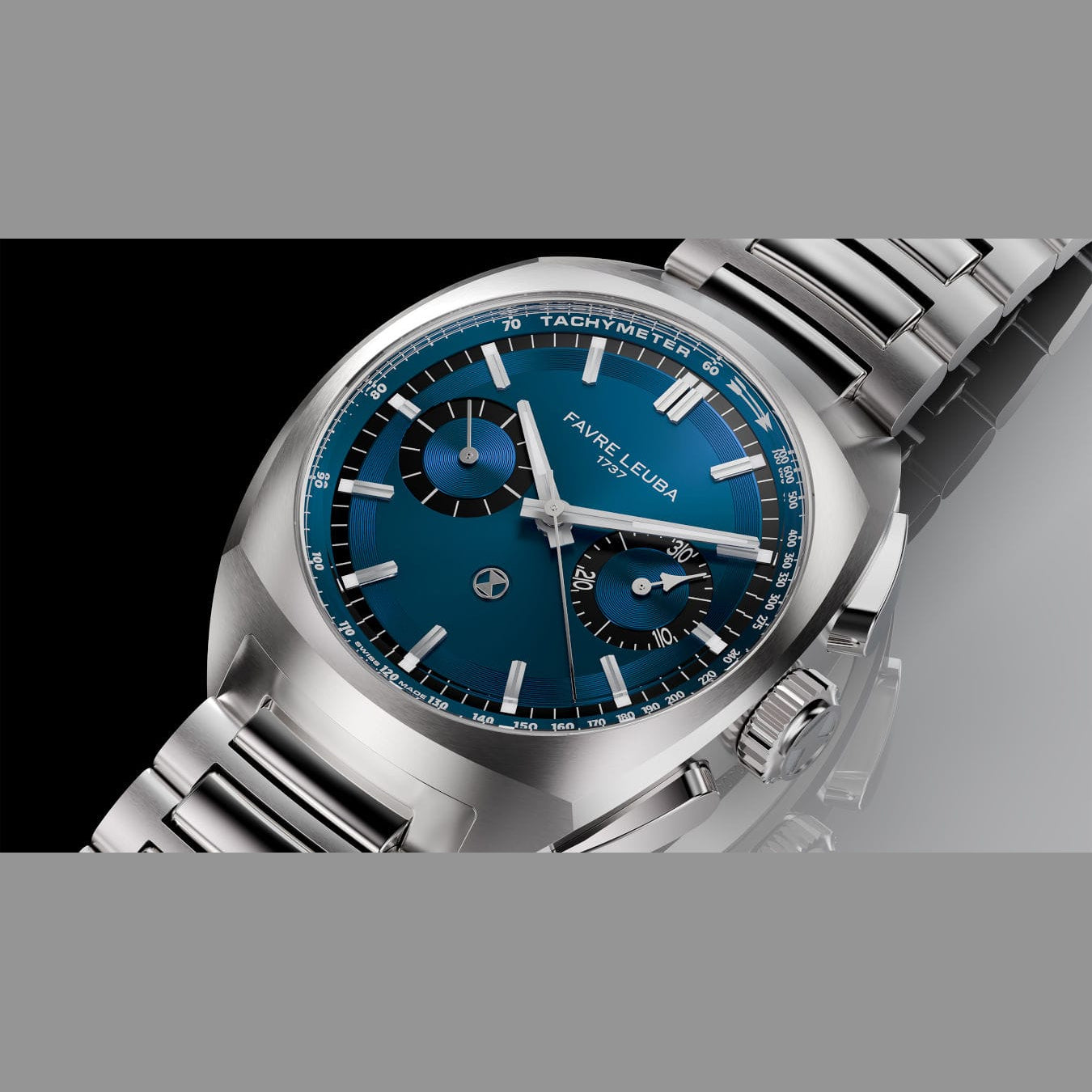 Favre Leuba 00.20101.113.02.200 Chief Chronograph Blue Dial on Bracelet