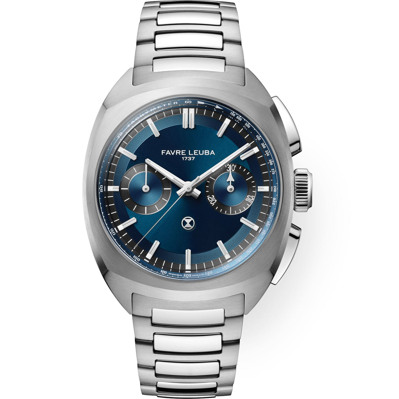 Favre Leuba 00.20101.113.02.200 Chief Chronograph Blue Dial on Bracelet