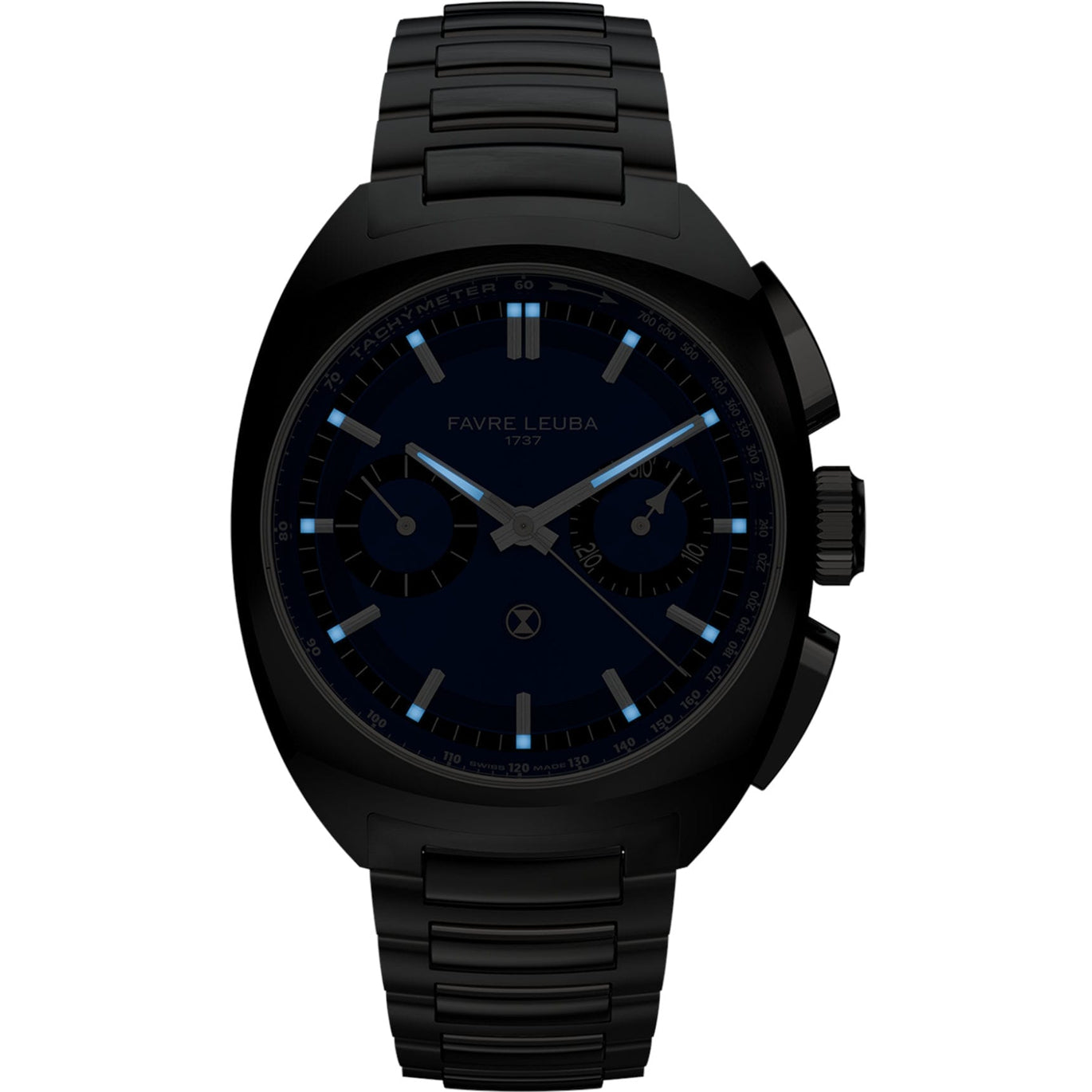Favre Leuba 00.20101.113.04.200 Chief Chronograph Blue Dial on Bracelet