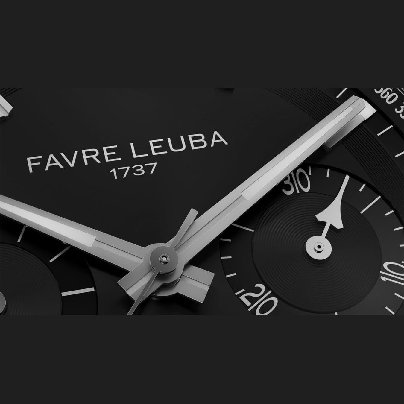 Favre Leuba 00.20101.113.01.200 Chief Chronograph Black Dial on Bracelet