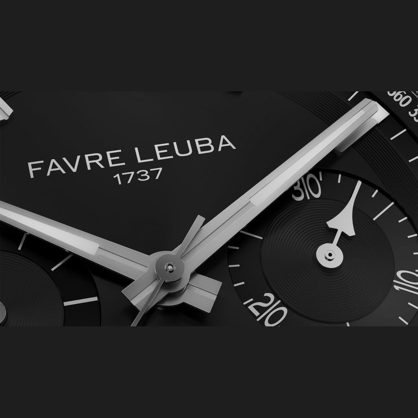 Favre Leuba 00.20101.113.01.301 Chief Chronograph Black Dial on Strap