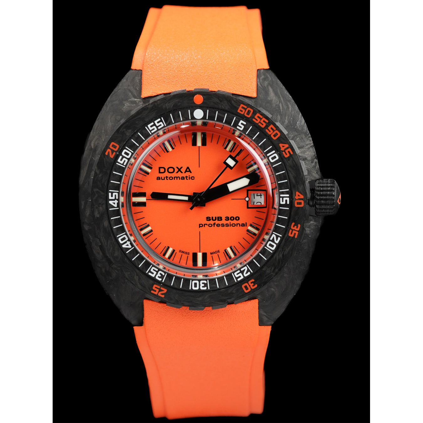 DOXA 822.70.351.21 SUB 300 Carbon Professional on Strap