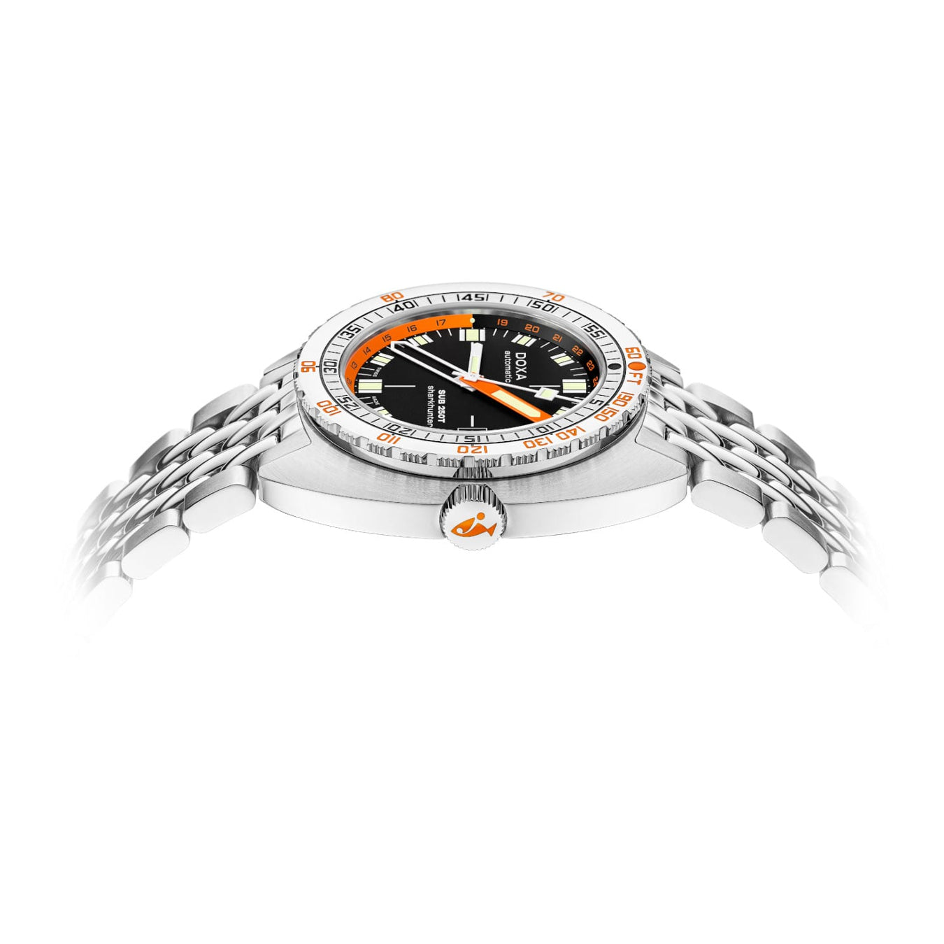 DOXA 855.10.101.10 SUB 250T GMT Sharkhunter On Stainless Steel Bracelet