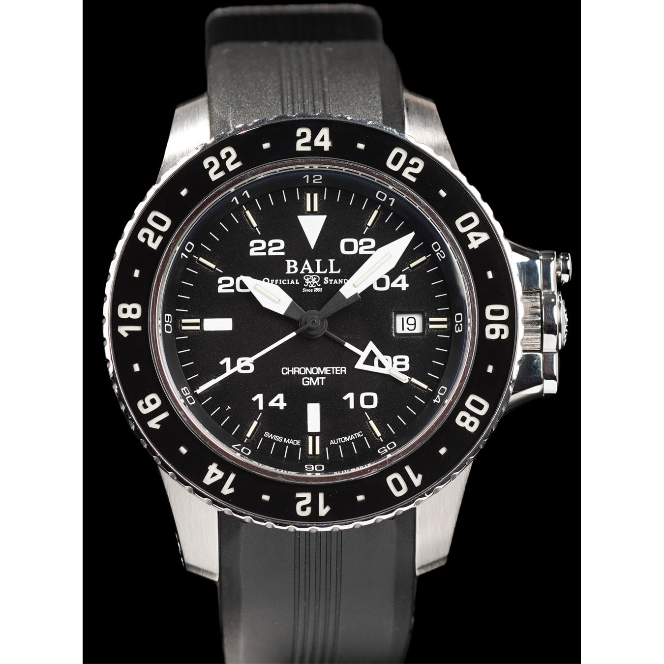 Ball DG2016A-SCJ-BK Engineer Hydrocarbon Aero GMT