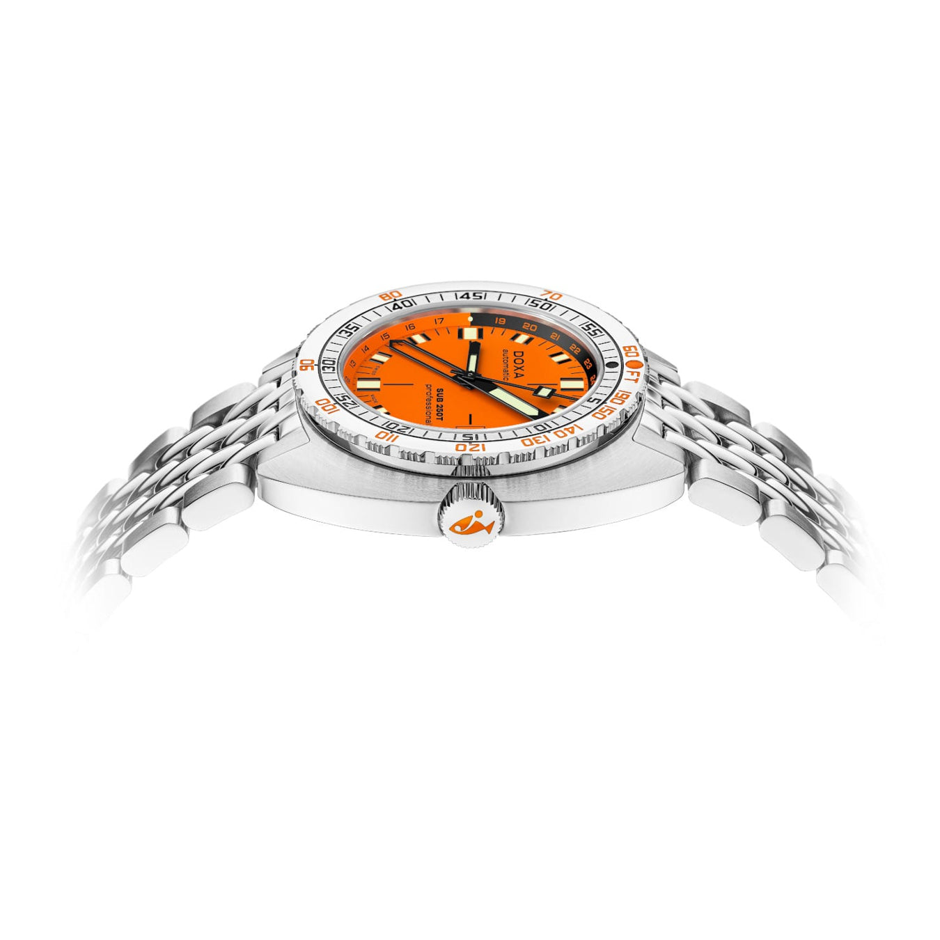 DOXA 855.10.351.10 SUB 250T GMT Professional On Stainless Steel Bracelet