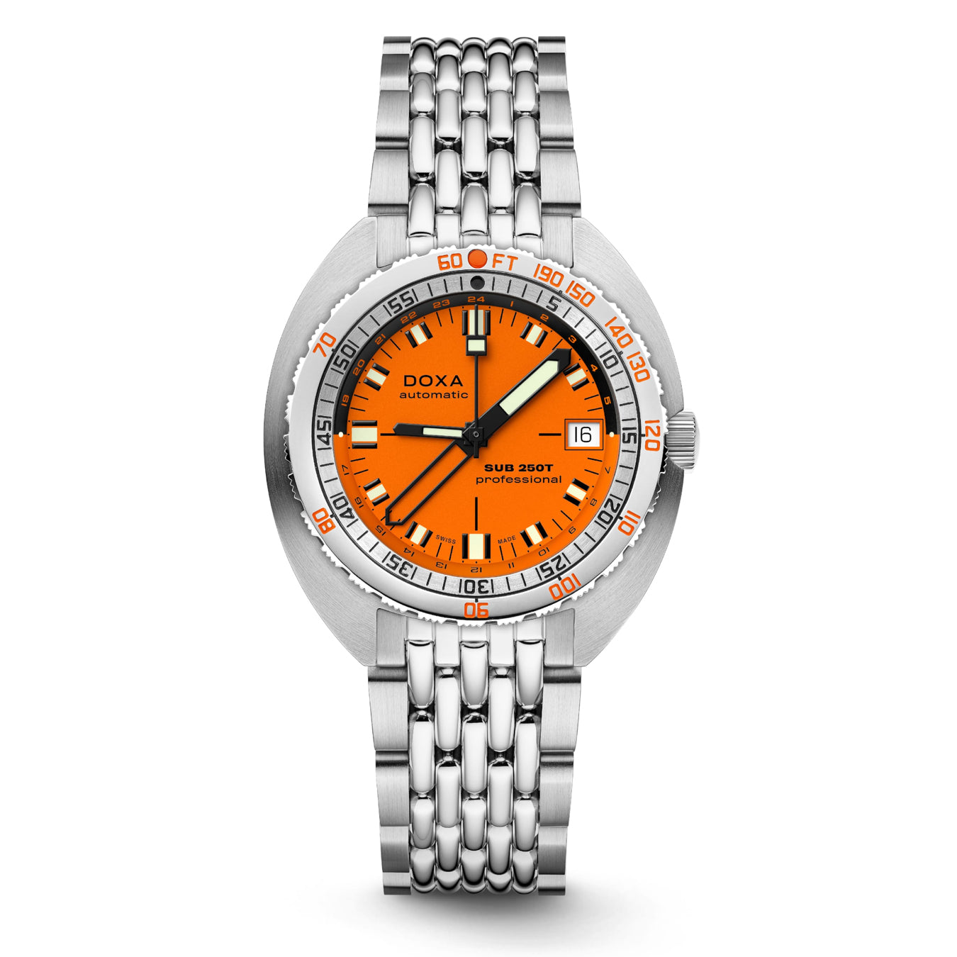 DOXA 855.10.351.10 SUB 250T GMT Professional On Stainless Steel Bracelet