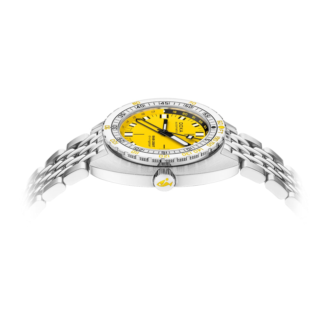 DOXA 855.10.361.10 SUB 250T GMT Divingstar On Stainless Steel Bracelet