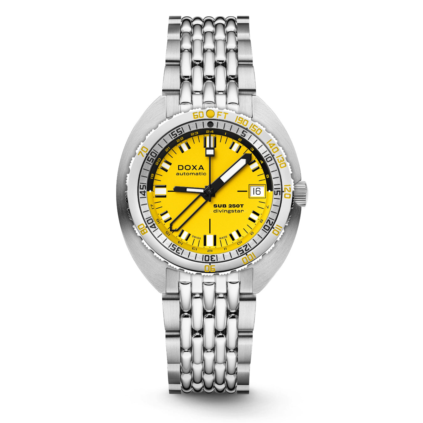 DOXA 855.10.361.10 SUB 250T GMT Divingstar On Stainless Steel Bracelet