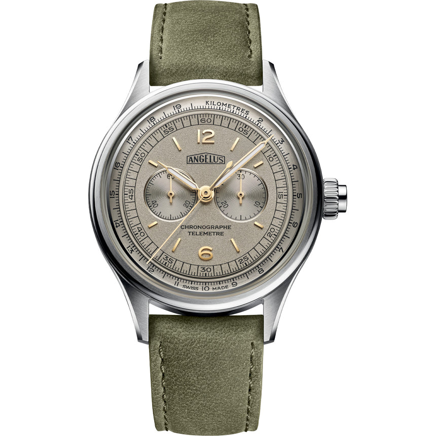 Angelus 0CHCS.G01A.V010S Chronograph Telemeter Steel Grey