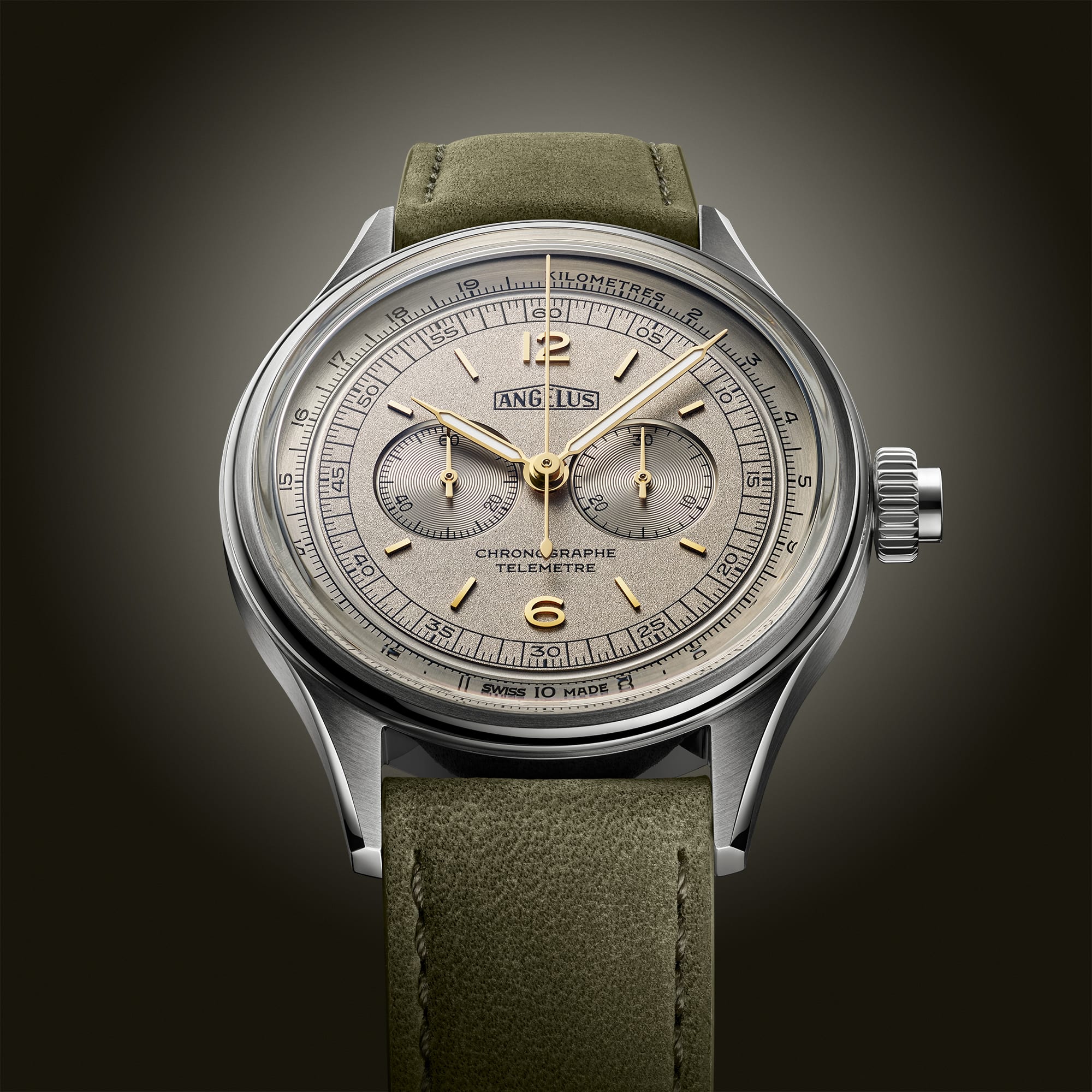 Angelus 0CHCS.G01A.V010S Chronograph Telemeter Steel Grey
