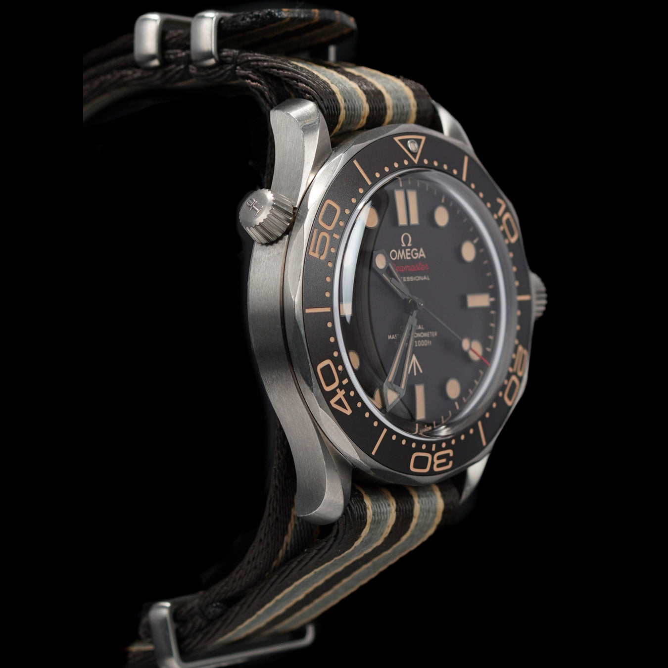 Omega 210.92.42.20.01.001 Seamaster Diver 300 007 James Bond Edition on Strap