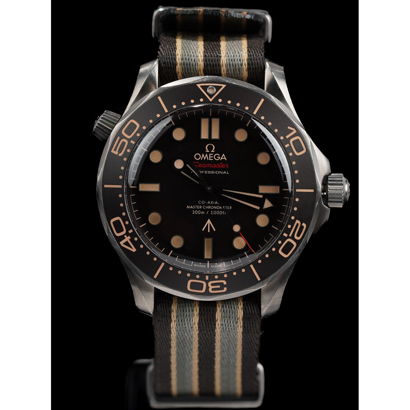 Omega 210.92.42.20.01.001 Seamaster Diver 300 007 James Bond Edition on Strap