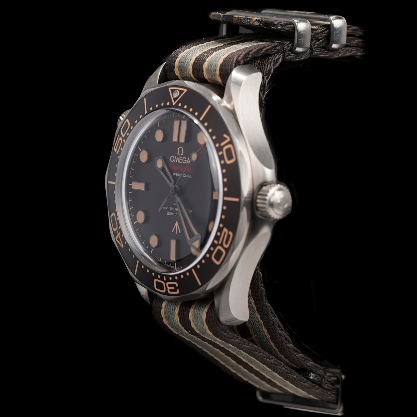 Omega 210.92.42.20.01.001 Seamaster Diver 300 007 James Bond Edition on Strap