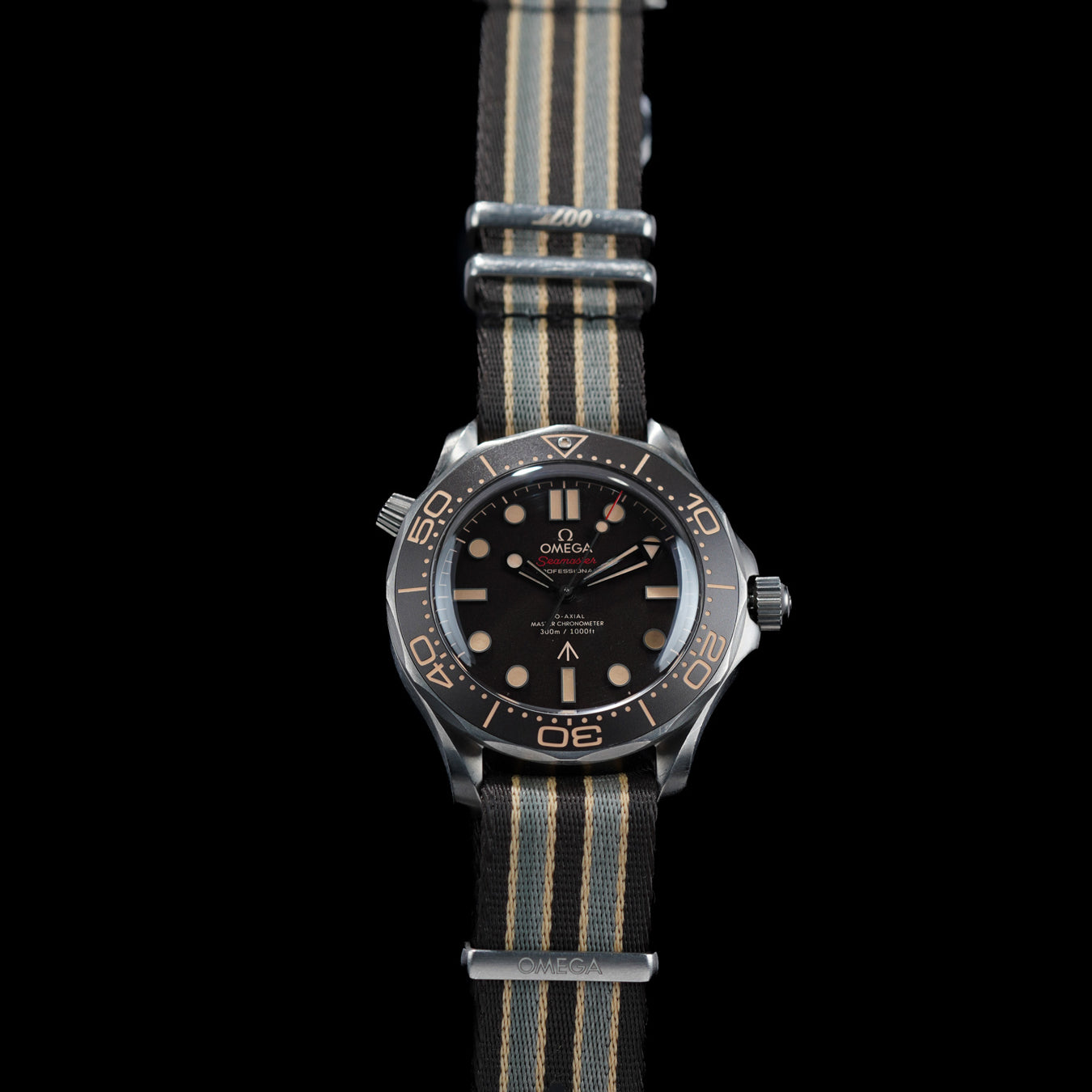 Omega 210.92.42.20.01.001 Seamaster Diver 300 007 James Bond Edition on Strap